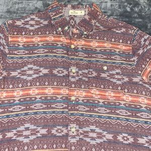 Vintage Levi orange Hollister short sleeve shirt